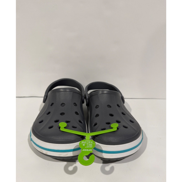 Crocs Bayaband Gray Blue Sandals Clogs Women Size 10/Men Size 8 NEW